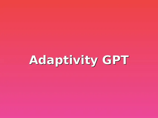 Adaptivity GPT Chat Application screenshot