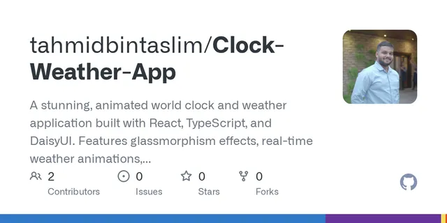 World Clock & Weather App screenshot