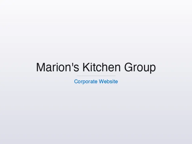 Marion's Kitchen Group Website screenshot