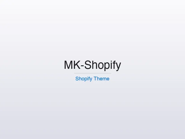 MK-Shopify Theme screenshot