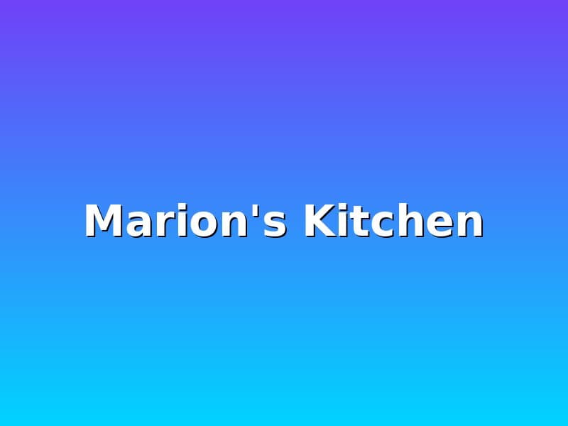 Marion's Kitchen Shopify Headless